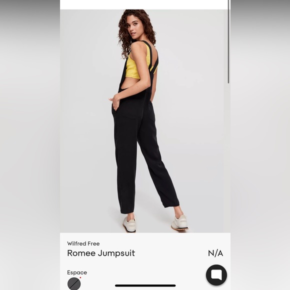 Aritzia Wilfred free XXS black overalls - Picture 1 of 5